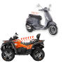 Chauffe-selle carbone 12 V pour ATV quad moto scooter 40x20cm 2 niveaux