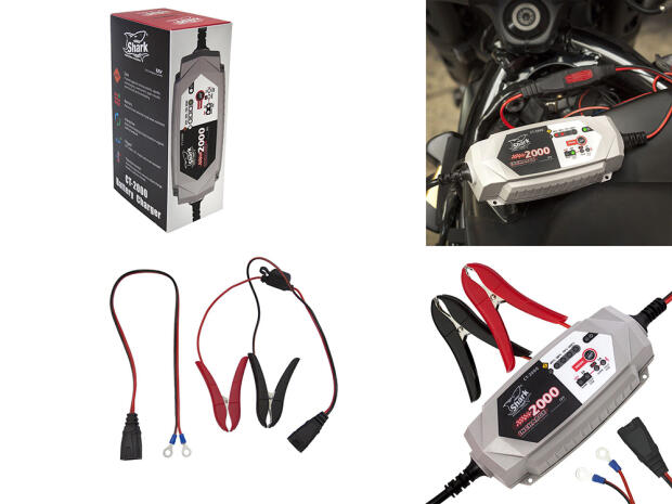 Batterie Ladegerät 2000 Motorrad ATV Quad 12V 2-60AH 7-Stufen Vollautomatik