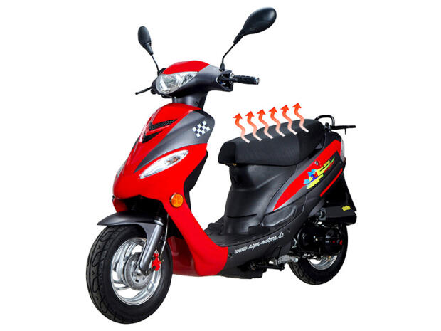 Carbon Seat Heater 12 V for AGM Scooter 40x20cm 2-Level