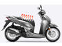 Chauffe-selle carbone 12 V pour scooter Honda 40x20cm 2 niveaux