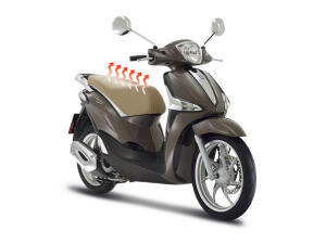 Riscaldatore sella carbonio 12 V per scooter Piaggio...