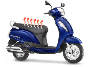 Carbon Seat Heater 12 V for Suzuki Scooter 40x20cm 2-Level