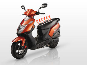 Sitzheizung Carbon PGO Roller