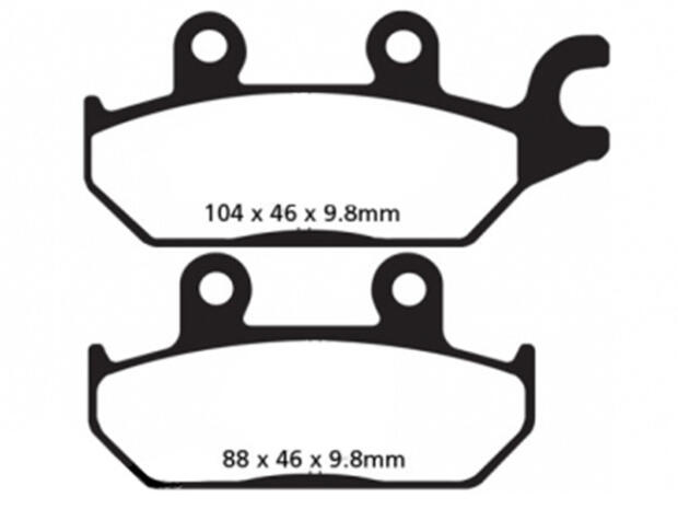 Bremsbeläge vorne FA642 links
