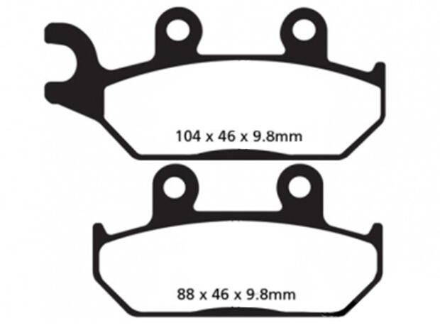 Brake pad FA642 left