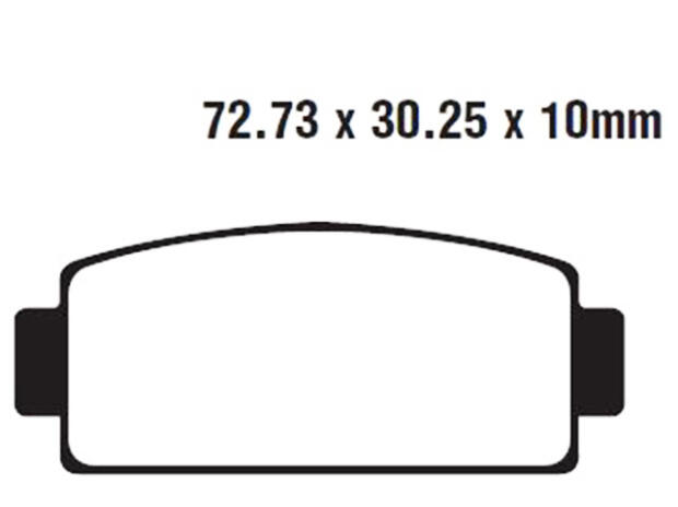Bremsbelag CF Moto CF800 Z-Force Z8 UTV Organisch hinten ab 2013