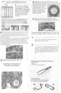 Tire Chain Linhai M550 ATV