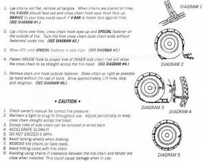 Tire Chain Linhai M550 ATV