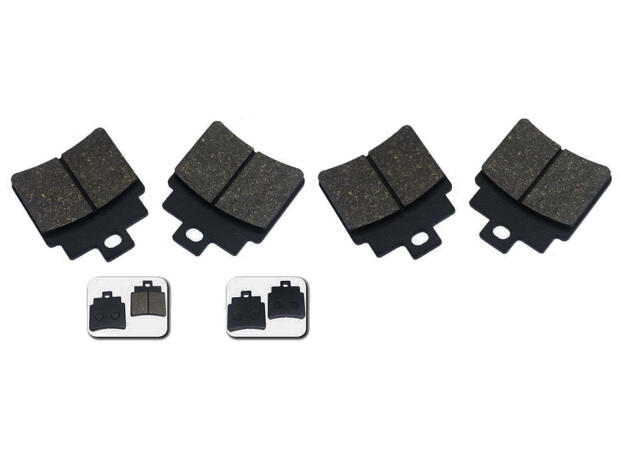 4x Bremsklötze Kymco MXU 250 Bremsbeläge hinten