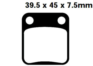 Bremsbeläge Sachs ZX 125 4T / ZZ 125 10-13 Bremsklötze hinten Hinterrad