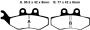 Brake pad front Sachs ZX 50 / 125 95-98