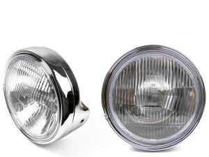 Headlight chrome 190mm Retro Cafe Racer Vintage Scrambler