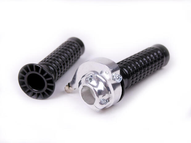 Throttle Tommaselli design chrom for Vintage Rally Cafe Racer Retro