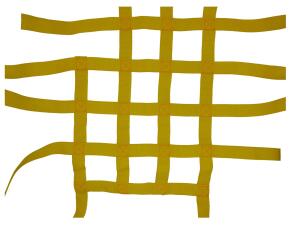 Nerfbar Netz für CAN AM DS 450EFI gelb Nerf bar