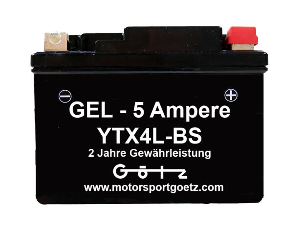 Batterie Gel YTX4L-BS YB4L-B YB4L-A YTZ5S Quad mit 5 Ampere!!!