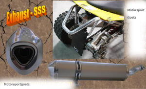 Auspuff Dinli 450 DMX 450 DL 901 902 904 Masai A450 Dragon 460