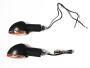Blinker Set M8 schwarz Edge orange, lang