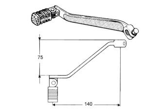 Schalthebel Honda XR 600 R / XR 650 R/L