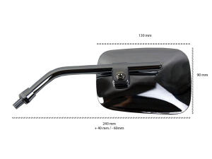 Mirror Yamaha SR 500 left