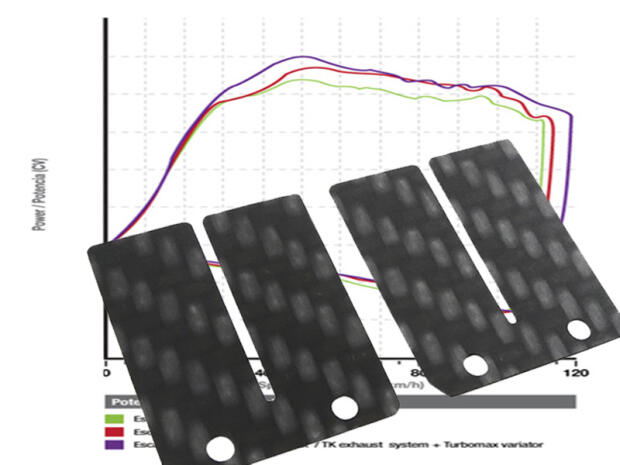 Membrane Carbon für Honda PX 50 R, Piaggio 50 Fly / Zip, Stage 2 Racing