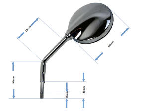 Mirror BMW R1200 C chrom