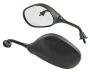 Mirror set, right and left, for motorcycle Scooter Quad ATV UTV, M8, E-approved, right side, black