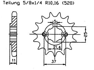 Kettensatz Triton Baja 250 300 verstärkt 15/40