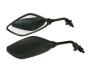 Mirror set rhombus, right and left, for motorcycle Scooter Quad ATV UTV, M8, right side, black
