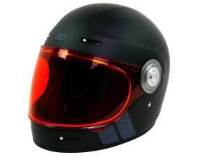Casque Integral Retro Original Vega Stripe Noir 62/XL