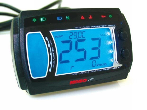 Digital Multifunctional Speedometer Koso XR-SRN, approved for street use