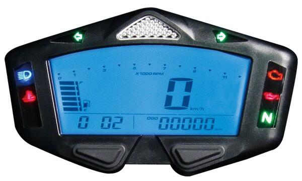 Tacho Digital Multifunktion Koso DB-03R mit ABE, Ganganzeige mit Schaltblitz
