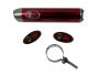 Auspuff Endtopf 2-Takt 270mm x70mm rot