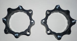 Spurverbreiterung schwarz 115 - 110 mm Lochkreis einstellbar Quad ATV Aluminium