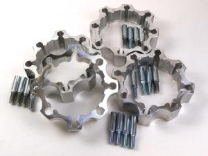 Wheel spacer Suzuki LTZ 400 complete front x2 35mm & rear x2 45mm