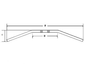Steel handlebar Suzuki GZ 250 Marauderr Dragbar medium TW