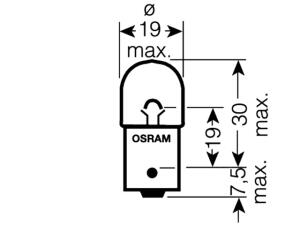 Glühbirne Blinkerbirne 12V 10W orange BAU15S