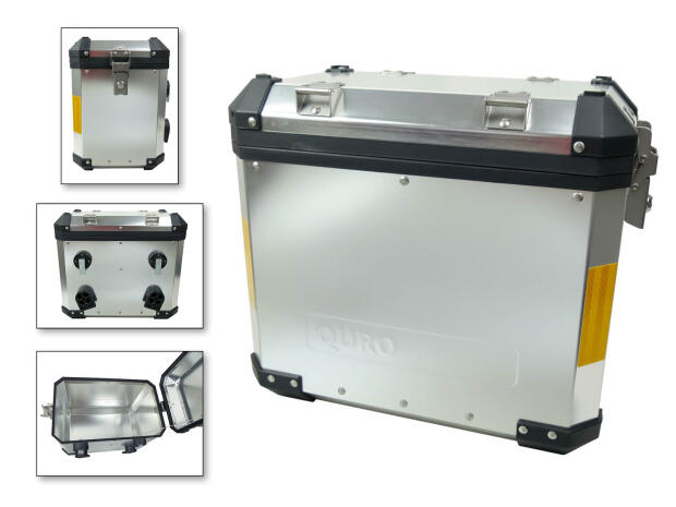 Coffre Touring Case Valise Latérale Aluminium 38 Litres