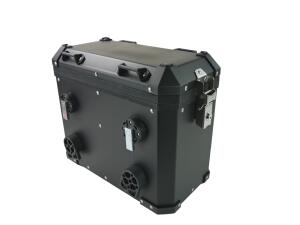Koffer Tourenkoffer Seitenkoffer Aluminium 38Liter schwarz vormontiert