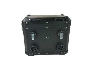 Koffer Tourenkoffer Seitenkoffer Aluminium 38Liter schwarz vormontiert