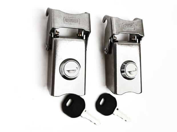 Lock set x2 for aluminium pannier box + topcase
