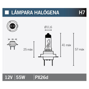 Bulb Vespa 125 ET4 halogen H755W