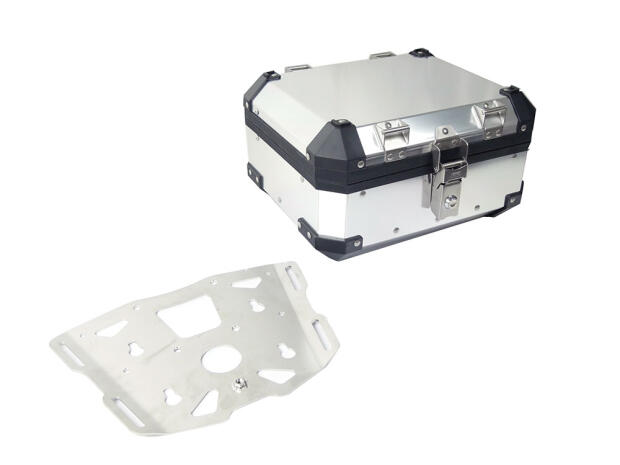 Topcase + Adapterplatte + Schloss für BMW R 1200 GS bis Bj.2012