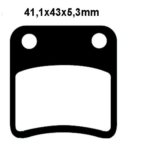 Brake pad rear Shineray 200 STIIE-B 150 STE Bashan 200S-7