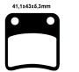 Brake pad rear Shineray 200 STIIE-B 150 STE Bashan 200S-7
