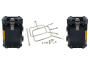 Koffer Satz schwarz Yamaha XT 660 Z Tenere Edelstahlträger 2x 38Liter