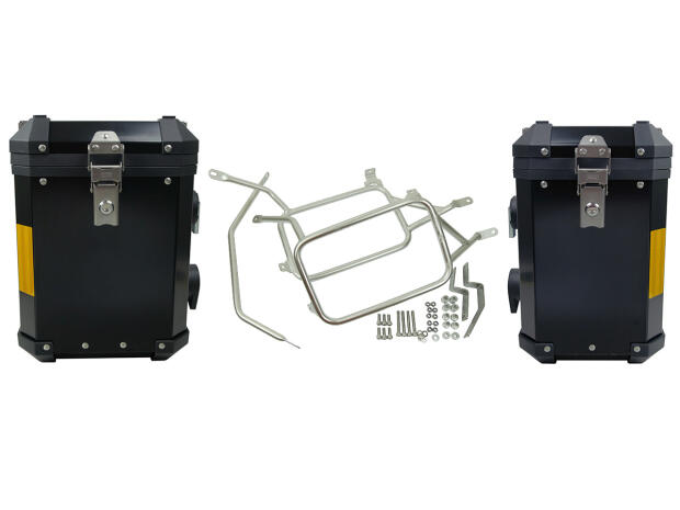 Coffre Touring Case Honda CRF 1000 L Valise Latérale Aluminium 45 + 38 Litres