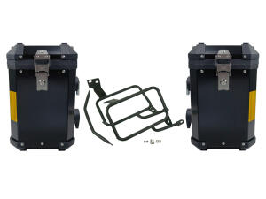 Pannier box set aluminum Suzuki GW 250 Inazuma with...