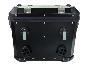 Pannier box set black Yamaha XT 660 Z Tenere with carrier 2x 31Liter