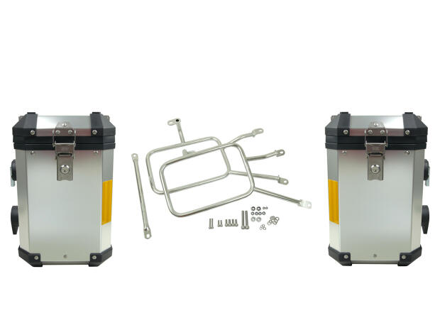 Koffer Satz für Yamaha XT 660 Z Tenere Edelstahlträger 2x 31Liter