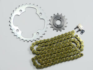 Kettensatz Aprilia 1000 RSV Mille 04-09 X-Ring Gold verstärkt